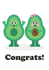 Avovado New Baby Card created by Studio Boketto