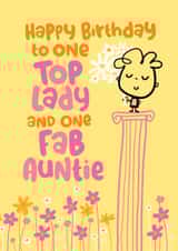Birthday Card - Cute - Fab Auntie created by Pink wink