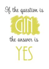 gin alcohol Love & Friendship Card 13731 created by PineapplePrints