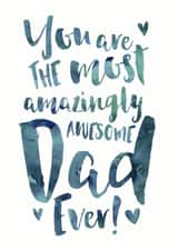 Amazingly Awesome Dad Father's Day or Birthday Card created by Dig The Earth