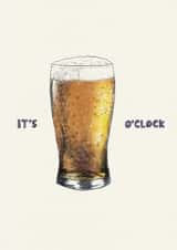 beer o'clock Birthday Card 27687 created by Roisin Cafferty