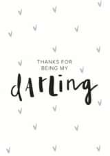 darling thanks Love & Friendship Card 4992 created by Art + Ace Studio