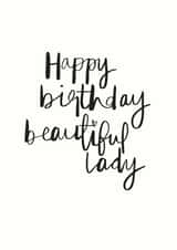 beautiful lady Birthday Card 4993 created by Art + Ace Studio