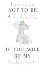 Bridezilla - wedding bridesmaid card created by House of Hope