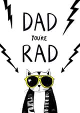 dad cat Father's Day Card 25082 created by Just like Sophie