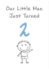 Cute Birthday Card - Little Man - 2nd created by @MisterDave