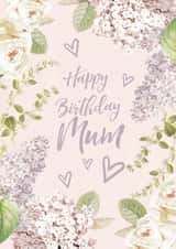 mum flower Birthday Card 2433 created by Lucy Ledger