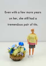 Rude Valentines Day Card - Blue Tits - Pun - Tremendous Pair Of Tits created by Bold & Bright Cards