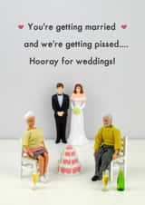 Wedding drink - Hooray for weddings! created by Bold & Bright Cards