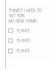 New home check list plant lover created by Tiny Steps