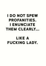 rude funny Just because Card 11900 created by Holy Flaps