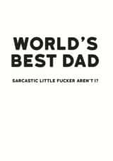 Sarcastic world's best Dad created by Holy Flaps