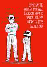 He's called Dad card created by Adam Regester