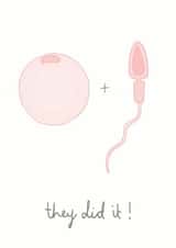 pregnant sperm Pregnancy Card 11963 created by You've Got Pen On Your Face