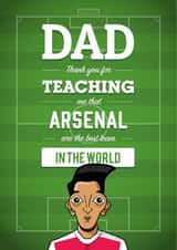 arsenal gunners Father's Day Card 34306 created by Diverse Pixels