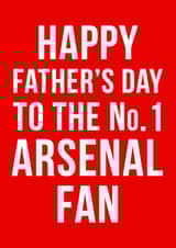arsenal no.1 Father's Day Card 11166 created by Offside Cards