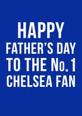 chelsea football Father's Day Card 11167 created by Offside Cards