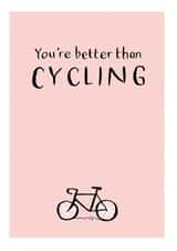 cycling bike Love & Friendship Card 35404 created by Have a Gander