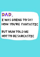 Adult Male Father's Day Card 8472 created by Peter Cole