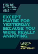 fall in Anniversary Card 12625 created by Electric Carp