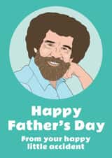 Bob Ross joy of painting Father's Day Card 6793 created by Dolli Does Design