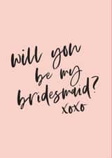 Bridesmaid - pink design created by Knockknockpennystudio
