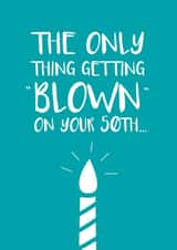 funny 50th Birthday Card 4101 created by Cookie Design