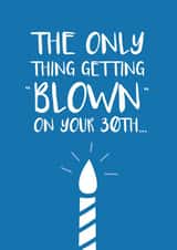 30th 30 Birthday Card 4102 created by Cookie Design