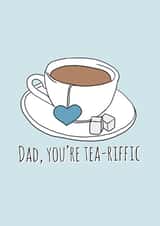 dad tea Father's Day Card 10416 created by Keepseyshop