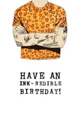 tattoo ink Birthday Card 12500 created by Panda and the Prince