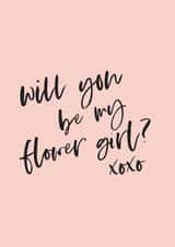 Will you be my flower girl? - Simple design created by Knockknockpennystudio