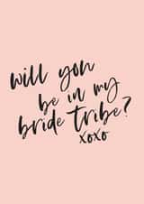 Bride tribe - wedding - pink created by Knockknockpennystudio
