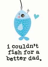 Fishing Father's Day card created by Mrs Best Paper Co.