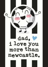 United Newcastle Father's Day Card 5968 created by Mrs Best Paper Co.