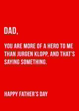 dad football Father's Day Card 33528 created by Offside Cards