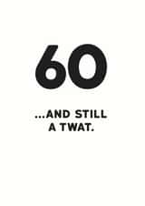 age 60 Birthday Card 11919 created by Holy Flaps