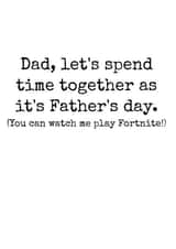Fortnite Father's Day card 1001 created by Doodle Dot Design Co