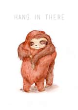 Hang in There Sloth created by Hannah Seakins