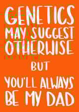 Genetics stepdad Father's Day Card 8421 created by Anna Kathryn 