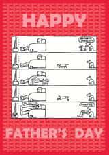 humour funny Father's Day Card 1907 created by Off The Leash Cartoons by Rupert Fawcett