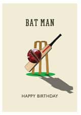 illustration cricket Birthday Card 13861 created by Hatched Art