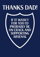 spurs tottenham Father's Day Card 1355 created by Pottsy Prints