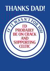 Rangers Father's Day card created by Pottsy Prints