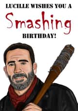 Punny Birthday Card - The Walking Dead - Negan created by Aimee Jane