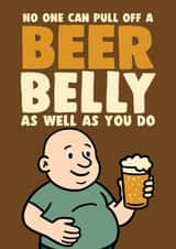Dad beer belly card created by Studio Doodles
