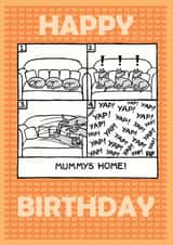 mum funny Birthday Card 1911 created by Off The Leash Cartoons by Rupert Fawcett