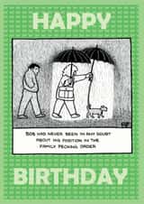 funny humour Birthday Card 1912 created by Off The Leash Cartoons by Rupert Fawcett