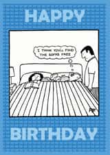 funny humour Birthday Card 1913 created by Off The Leash Cartoons by Rupert Fawcett