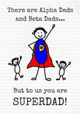 dad father Father's Day Card 36369 created by Beta Mummy
