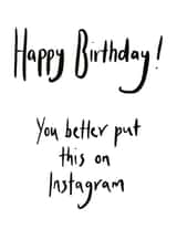 birthday instagram Card 31265 created by The Cardiologist